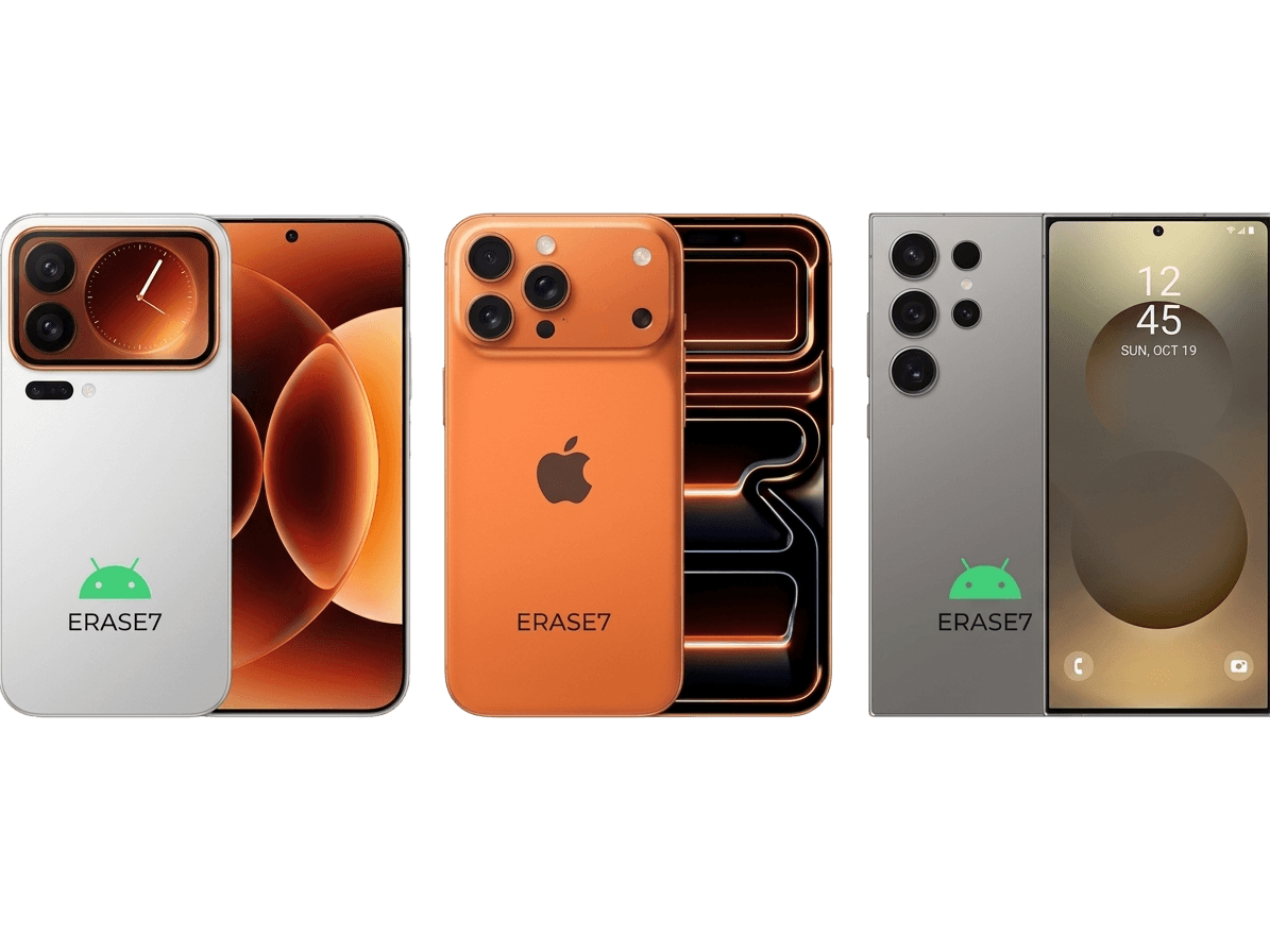 ERASE7 em smartphone